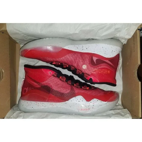 Nike KD 12 Kevin Durant Zoom Basketball Red Men display picture 3